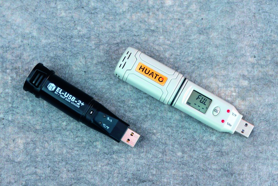 Figur 45. Eksempler på dataloggere med størrelse som en stor USB-nøgle.